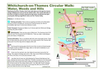 Whitchurch-on-Thames circular walk leaflet - The Chilterns AONB