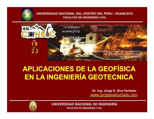 Aplicaciones de la GeofÃ­sica en la IngenierÃ­a GeotÃ©cnica