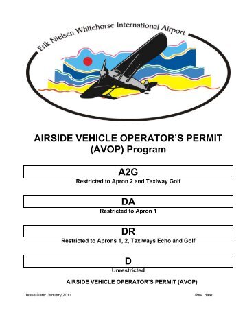 AIRSIDE VEHICLE OPERATOR'S PERMIT (AVOP) - Highways and ...