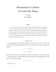 Measurement of Lifetime of Cosmic Ray Muons