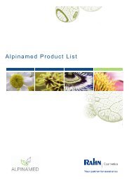 Alpinamed Product List - Rahn AG