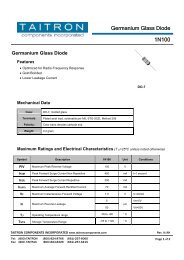 1N100 Germanium Glass Diode - Taitron Components, Inc.