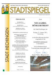 Stadtspiegel Nr. 1/2 vom 14.1.2011 - Hechingen