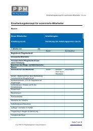 Einarbeitungskonzept fÃ¼r examinierte Mitarbeiter