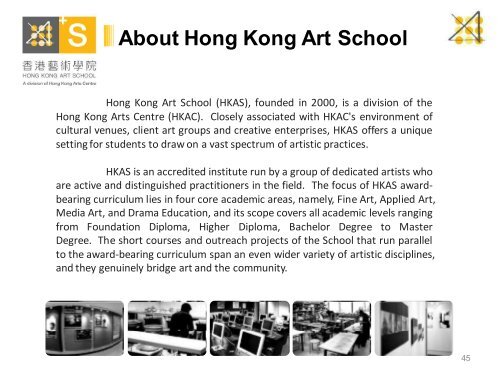 HKAC Programmes - Hong Kong Arts Centre