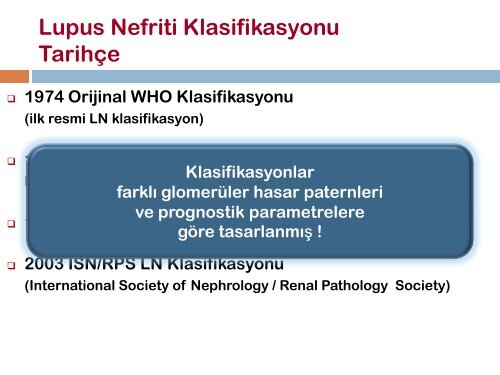 Klas V: MembranÃ¶z Lupus Nefriti