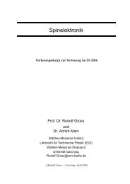 Vorlesungsskript Spinelektronik - Walther MeiÃƒÂŸner Institut