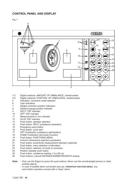 CEMB C72 Parts List