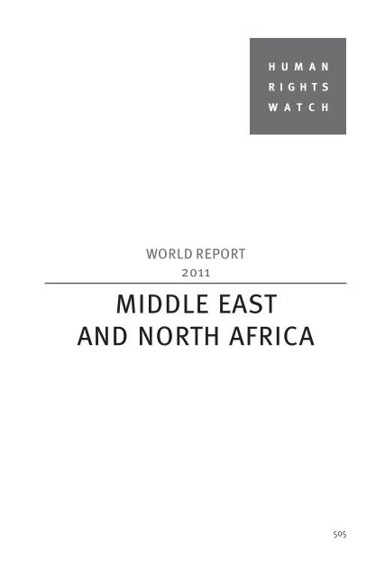 World Report 2011 - Human Rights Watch