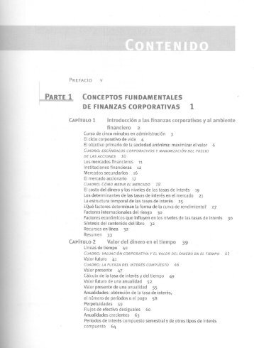 CONCEPTOS FUNDAMENTALES DE FINANZAS CORPORATIVAS