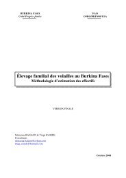 Ãlevage familial des volailles au Burkina Faso: - fao ectad bamako