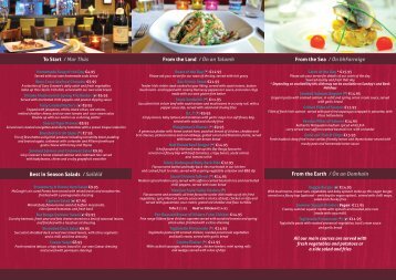 ownload Bar Beoga Menu with tasty new ... - Menlo Park Hotel