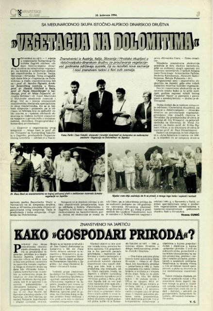 HRVATSKE ŠUME 38 (10.8.1994.)