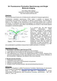 54: Fluorescence Fluctuation Spectroscopy and Single ... - esonn