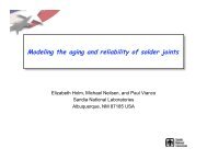 Modeling the aging and reliability of solder joints