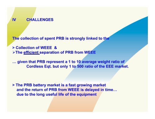 The Battery Directive and the WEEE Directive Synergies ... - Recharge