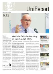 UniReport Ausgabe 06-2012 | Goethe-UniversitÃƒÂ¤t Frankfurt