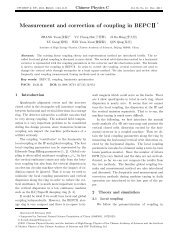 Measurement and correction of coupling in BEPC