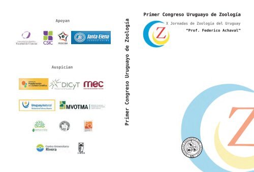 Primer Congreso Uruguayo de Zoología - Sociedad Zoológica del ...