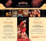 Silvester - Hotel Spanischer Hof