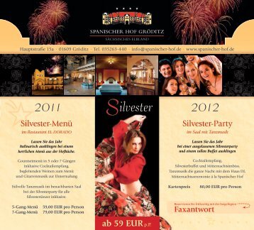 Silvester - Hotel Spanischer Hof