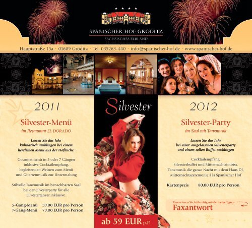 Silvester - Hotel Spanischer Hof