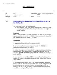 I cannot print a Single Lead ECG to the MPI and/or ... - QRS Diagnostic