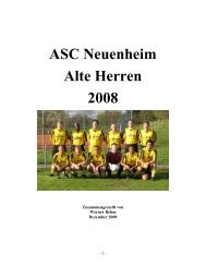 ASC Neuenheim Alte Herren 2008 - Heidelberger Medizinerfasching