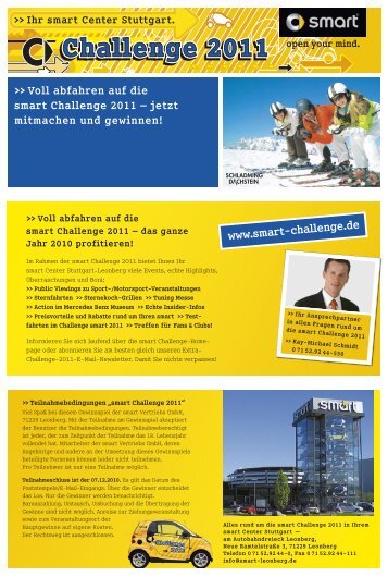 Ihr smart Center Stuttgart. - smart Challenge 2013