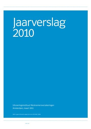 UWV Jaarverslag 2010 (PDF)
