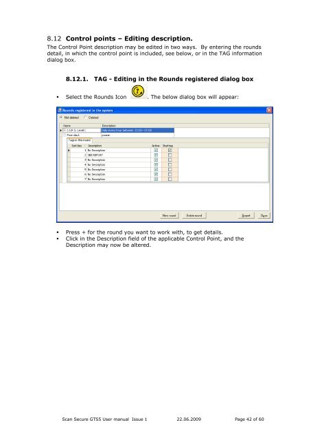 Scan Secure GTS Software user manual 1 - Scan Secure AS