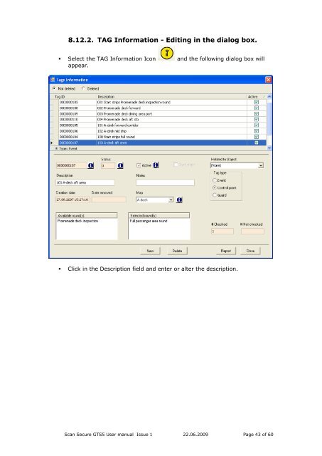 Scan Secure GTS Software user manual 1 - Scan Secure AS