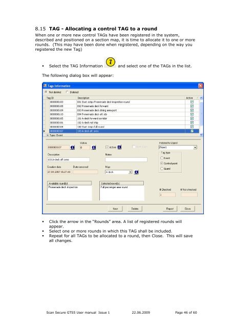 Scan Secure GTS Software user manual 1 - Scan Secure AS