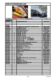 WEATHER SHIELDS - SA Auto Accessories