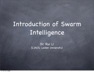 Dr. Rui Li - Natural Computing Group, LIACS, Leiden University