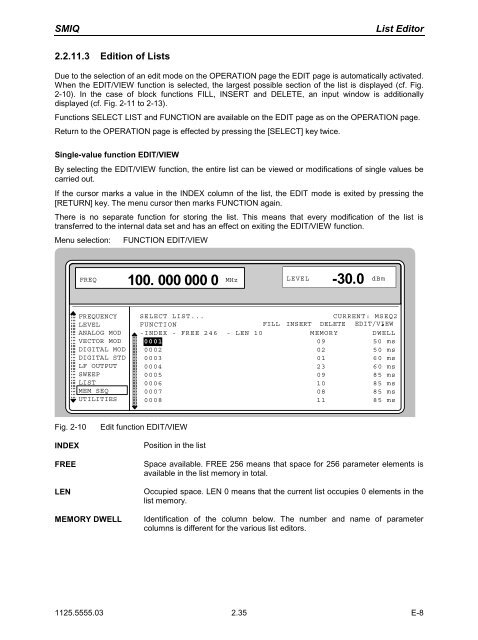 Operating Manual Vol 1 - ES Documentation