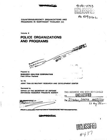 Volume 4 Police Organizations and Programs - United States ...