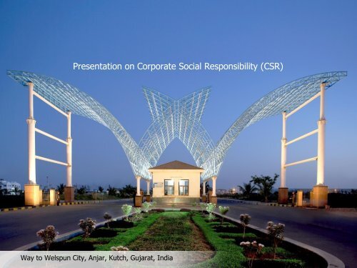 CSR Presentation - Welspun