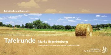 Tafelrunde Marke Brandenburg - Reiseland Brandenburg