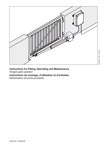 Motorisation pour portail d entree pivotant RotaMatic - Hormann.fr