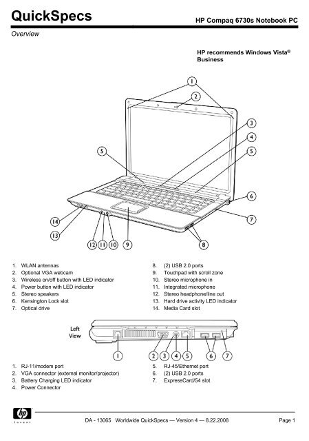 HP Compaq 6730s Notebook PC - Bulcom2000.com