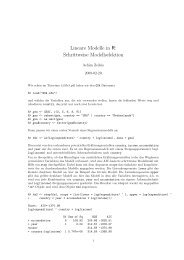 Lineare Modelle in R: Schrittweise Modellselektion