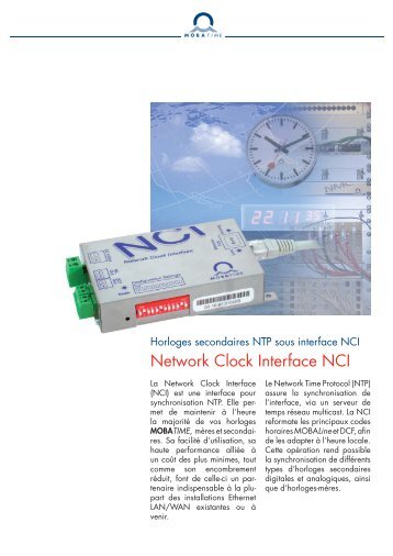 Network Clock Interface NCI - MOBATIME Swiss Time Systems