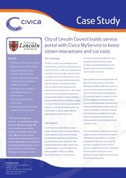 City of Lincoln Case Study - Civica