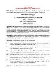 Ley de Pensiones para el Estado de Sinaloa