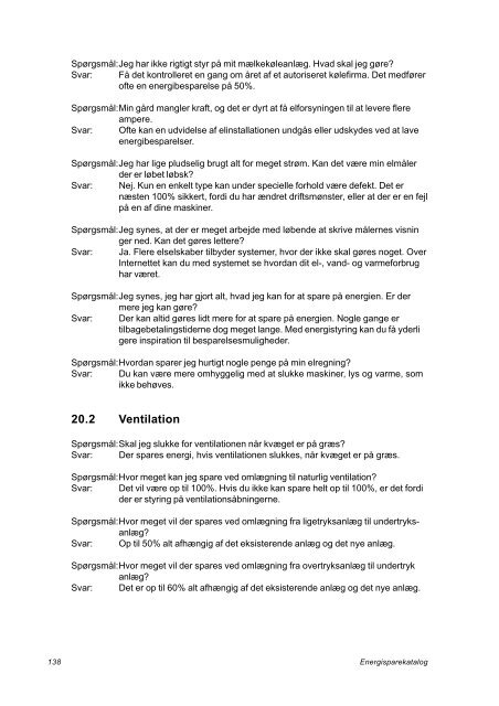 Energisparekatalog i landbruget - LandbrugsInfo