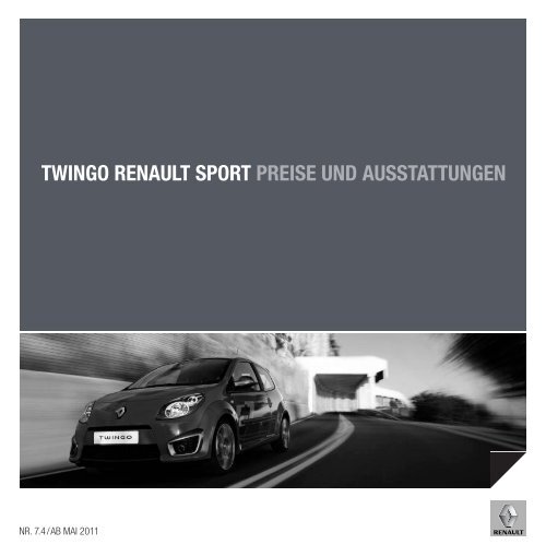 twingo renault sport preise und ausstattungen - Renault.ch