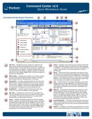 Command Center Quick Reference Guide