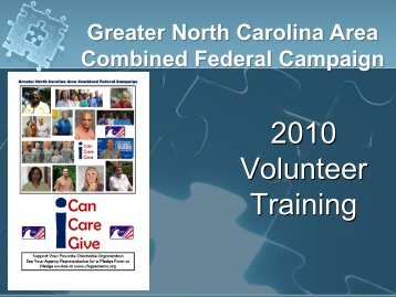 Combined Federal Campaign - Greater North Carolina