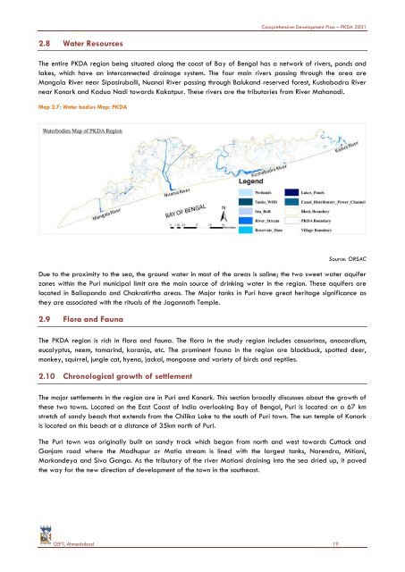 COMPREHENSIVE DEVELOPMENT PLAN - Puri District